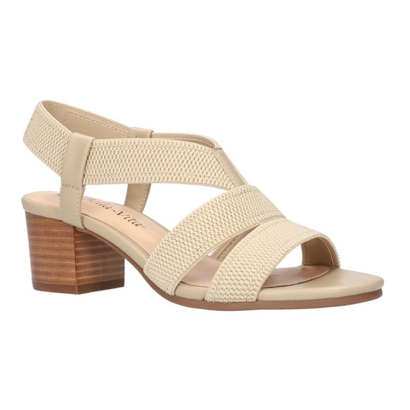Bella Vita Shoes - Bella Vita Women Jodi Stretch Natural block heel sandal New Sizes 7.5N & 9M